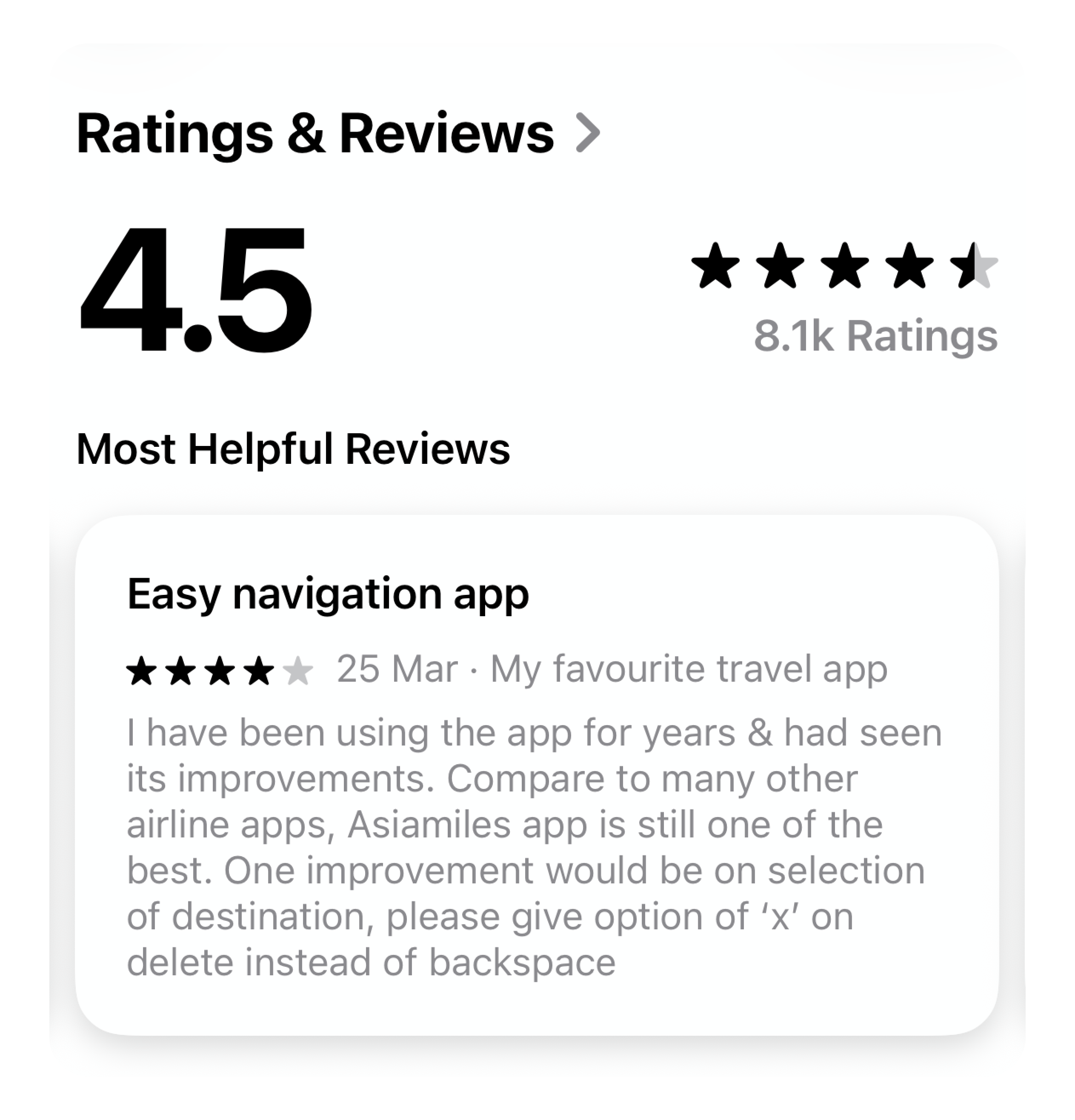App Store review