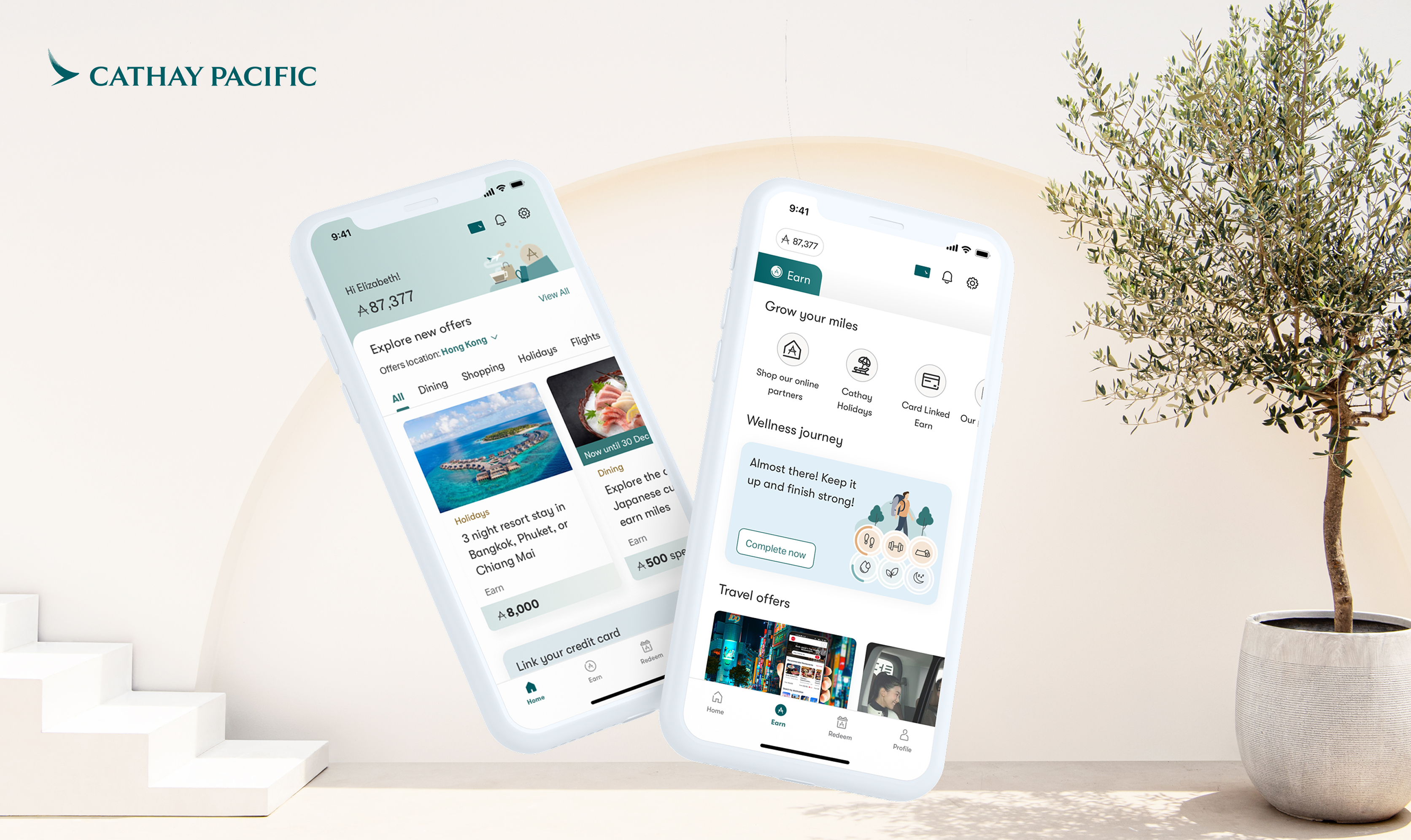 Asia Miles app redesign — Cathay Pacific